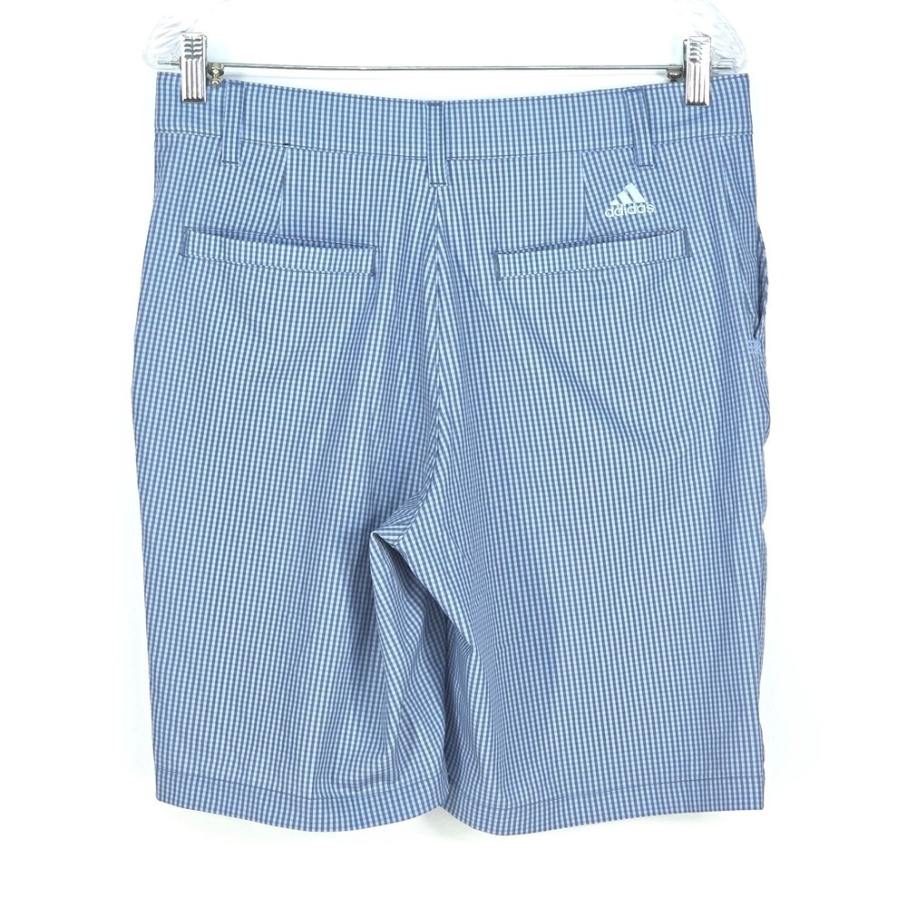 Adidas Ultimate 365 Golf Shorts Men 32 Gingham Check Stretch Performance Classic - Picture 3 of 16